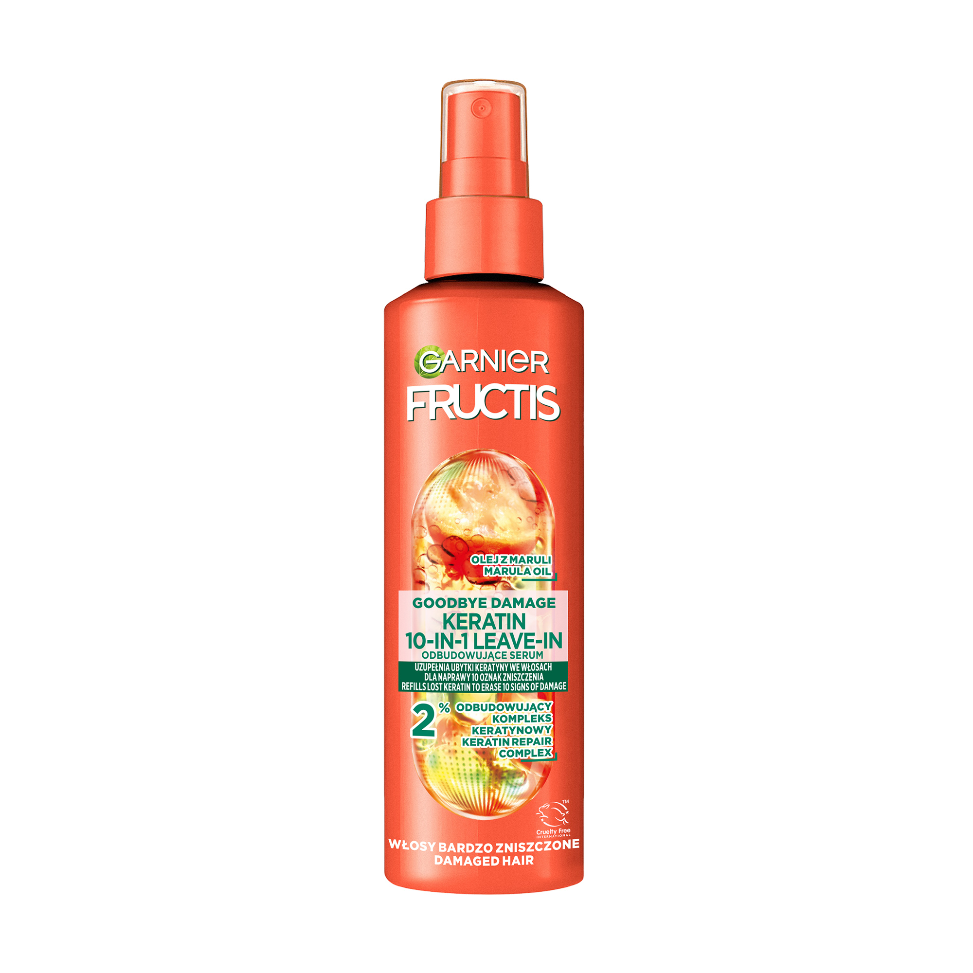 SOS-спрей Garnier Fructis Гудбай посічені кінчики, для миттєвого відновлення тонкого та пошкодженого волосся, 150 мл