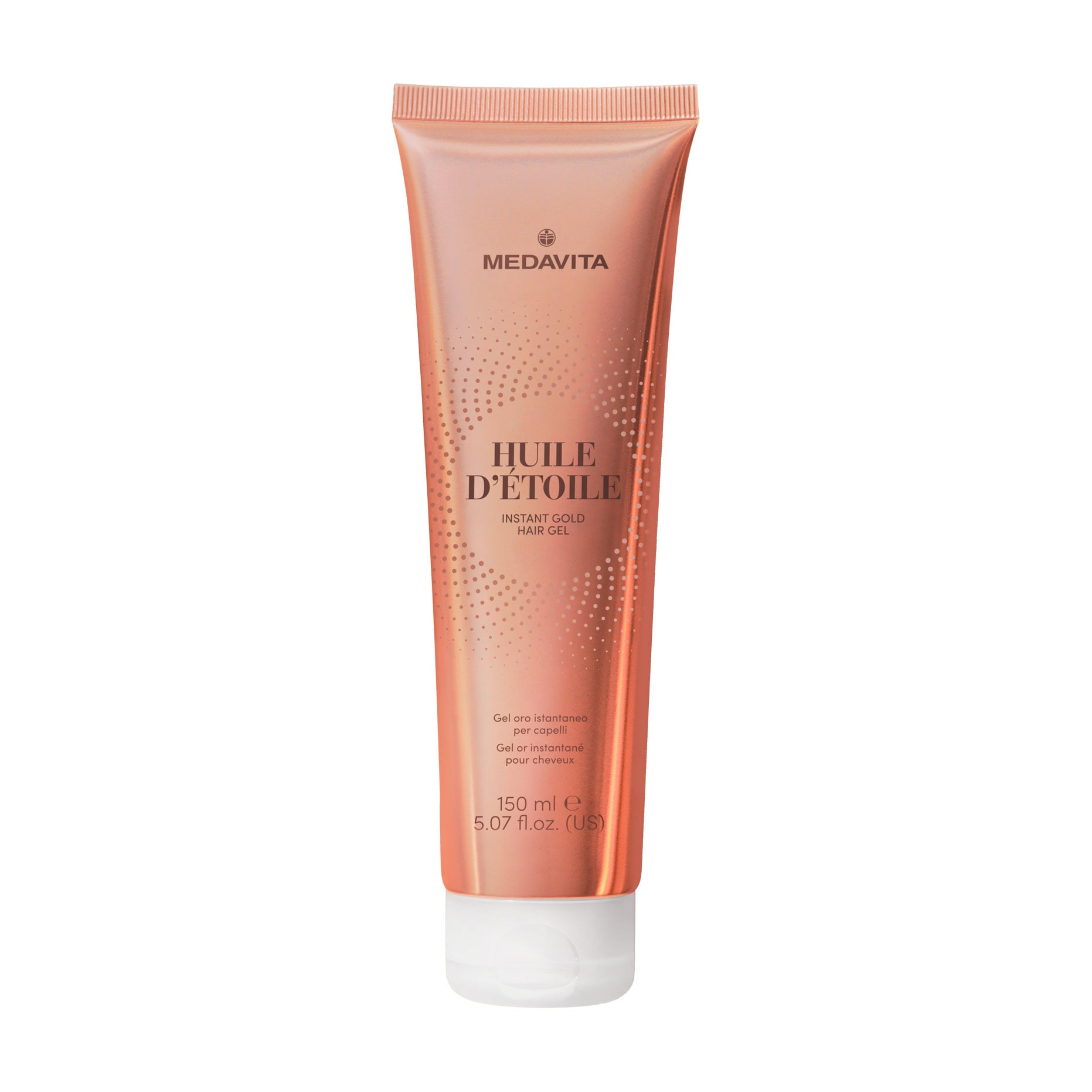 Золотий гель для миттєвого блиску волосся Medavita Huile D'etoile Instant Gold Hair Gel, 150 мл